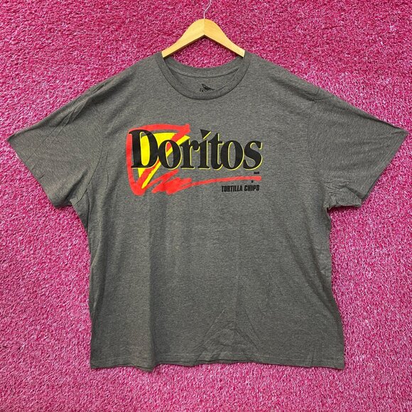 Doritos 90's Logo Tortilla Chips Graphic T-Shirt 4XL - Picture 1 of 4